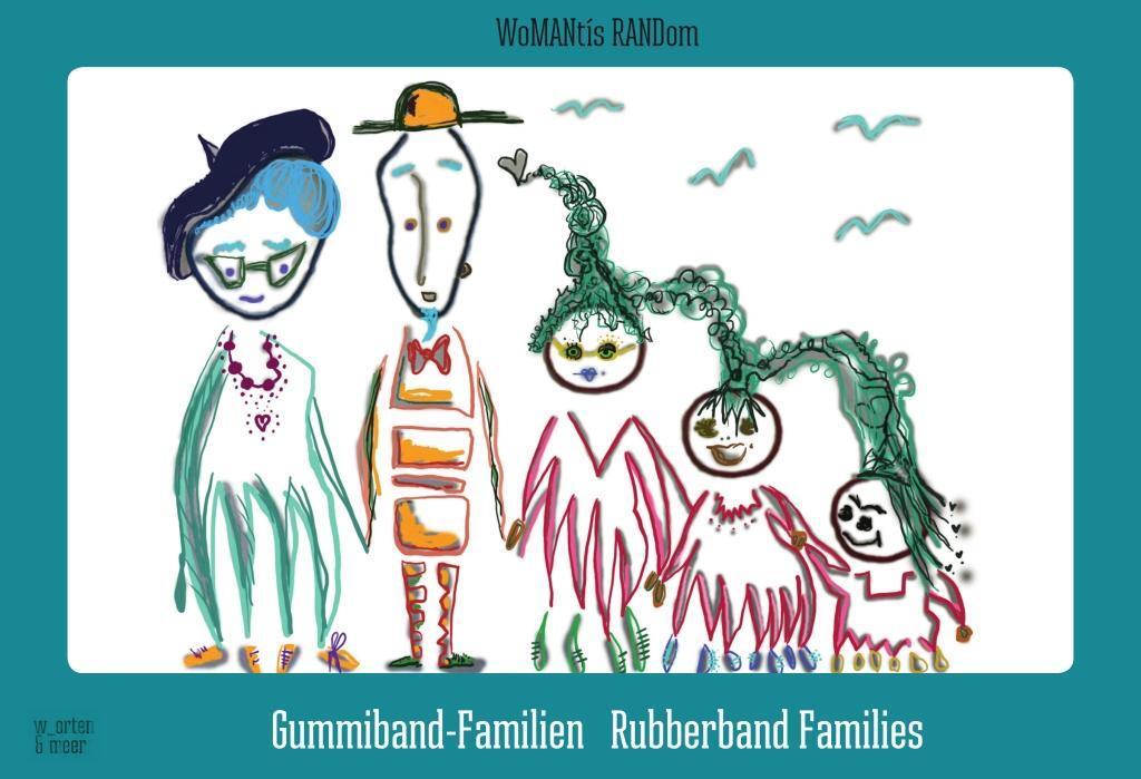 Cover: 9783945644089 | Gummiband-Familien - Rubberband Families | WoMANtís RANDom | Buch