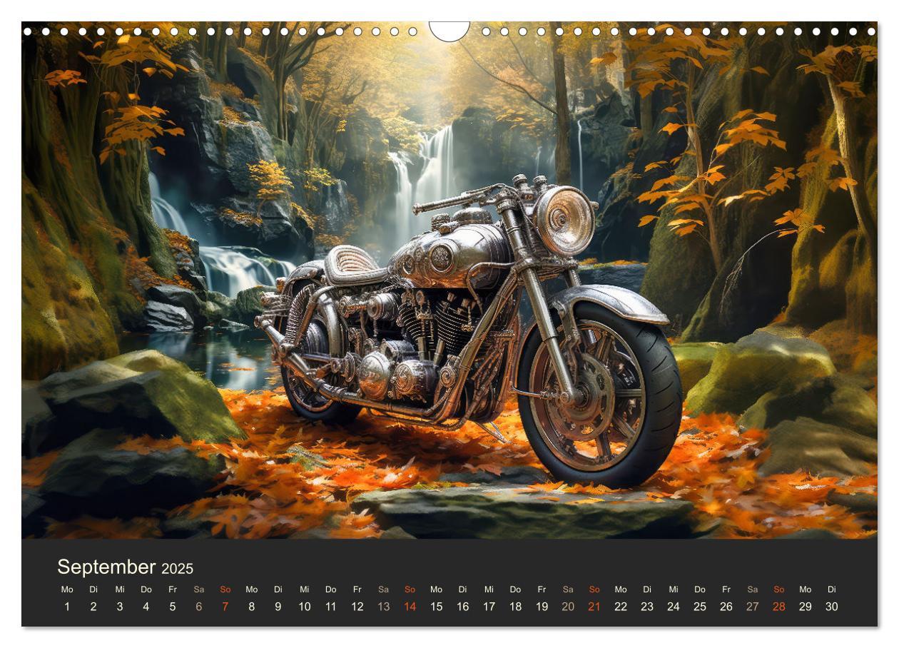 Bild: 9783435014224 | Steampunk Motorräder (Wandkalender 2025 DIN A3 quer), CALVENDO...