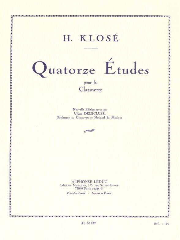 Cover: 9790046209574 | 14 Etudes Op18 | Hyacinte Eleonore Klosé | Buch | Alphonse Leduc