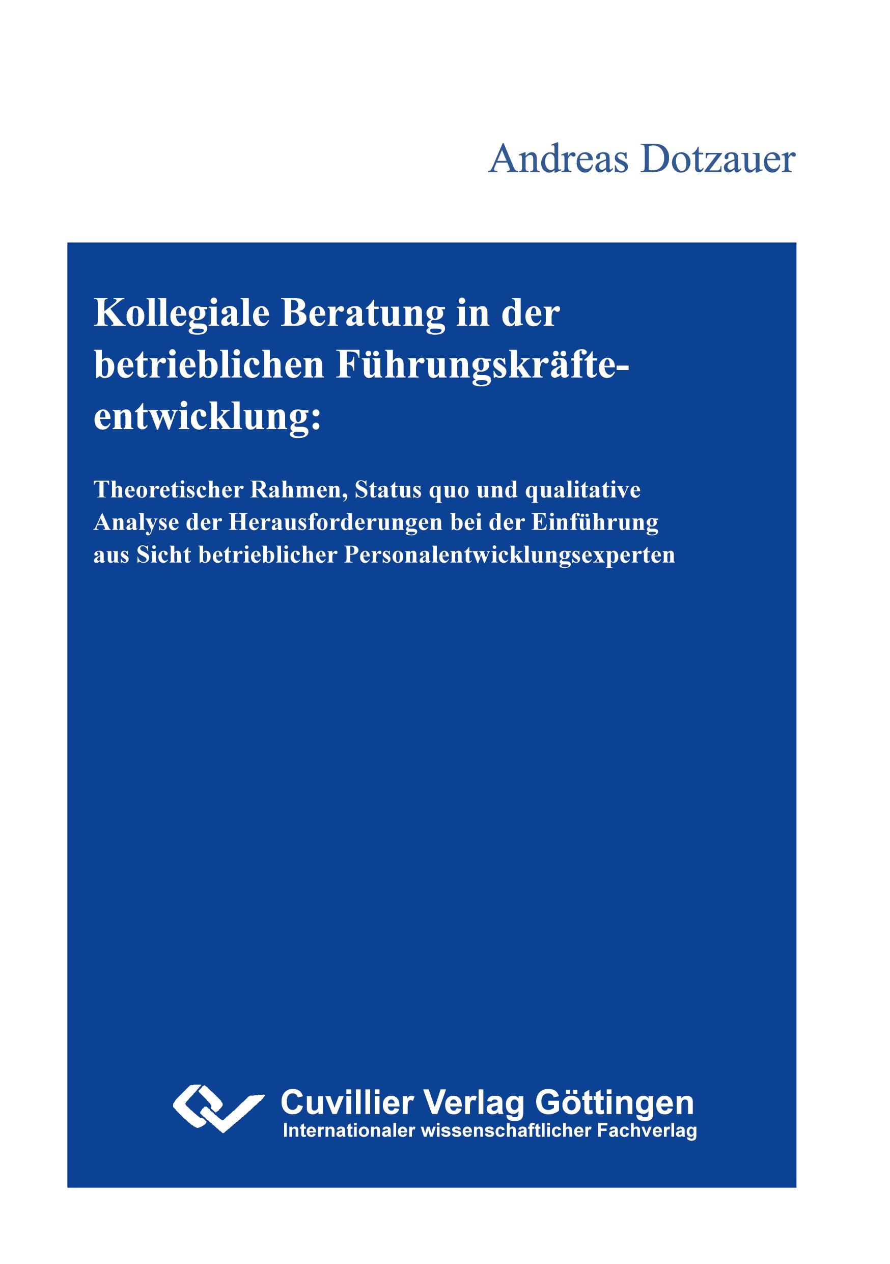 Cover: 9783736979987 | Kollegiale Beratung in der betrieblichen Führungskräfteentwicklung....