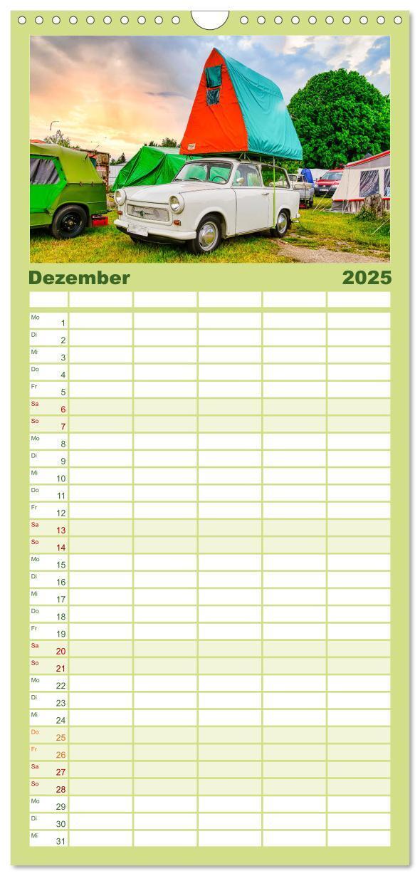 Bild: 9783457095881 | Familienplaner 2025 - Trabi-Kult mit 5 Spalten (Wandkalender, 21 x...