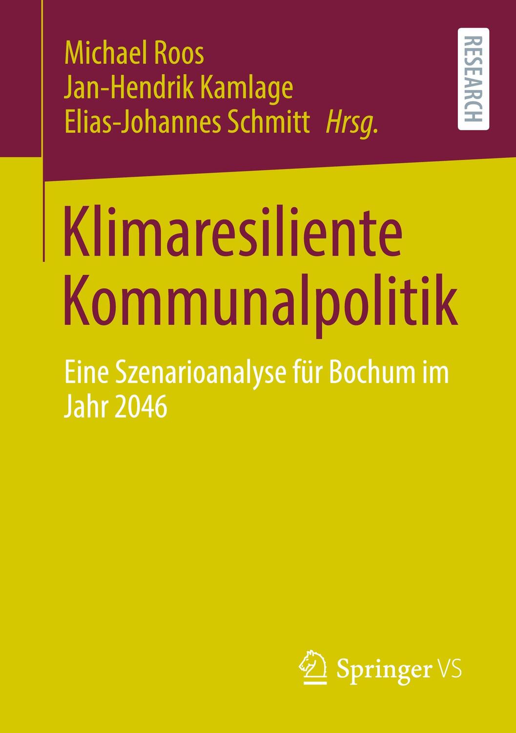 Cover: 9783658383923 | Klimaresiliente Kommunalpolitik | Michael Roos (u. a.) | Taschenbuch