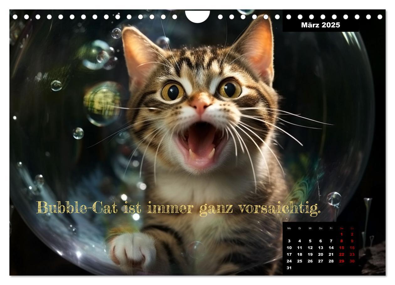 Bild: 9783383834912 | Katzen können alles, außer traurig. (Wandkalender 2025 DIN A4...