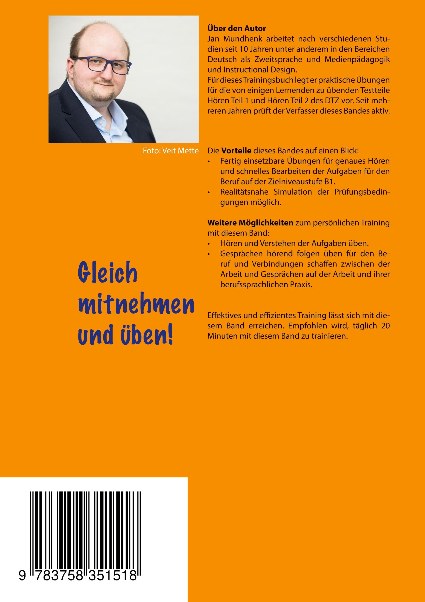 Rückseite: 9783758351518 | Fit werden für den DTZ: Hören - Teile 1 und 2 | Jan Mundhenk | Buch