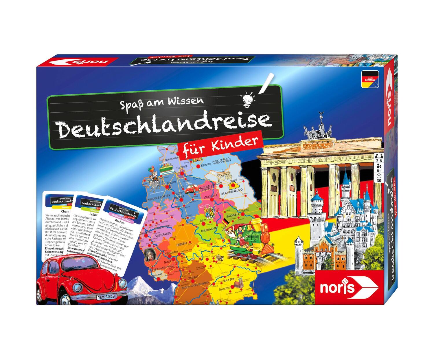 Cover: 4000826003557 | Deutschlandreise für Kinder | Spiel | Deutsch | 2020 | NORIS