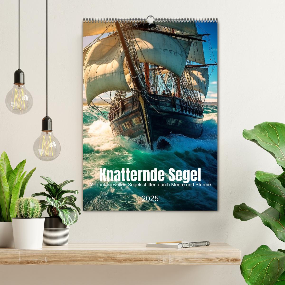 Bild: 9783435871087 | Knatternde Segel (Wandkalender 2025 DIN A2 hoch), CALVENDO...