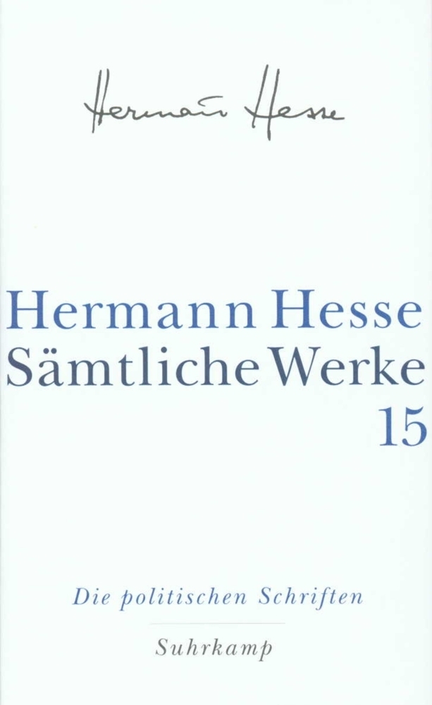 Cover: 9783518411155 | Politische Schriften | Eine Dokumentation | Hermann Hesse | Buch
