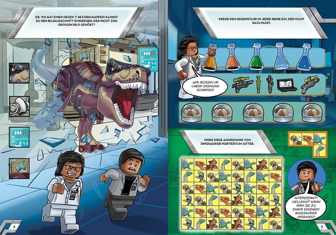Bild: 9783960806110 | LEGO® Jurassic World(TM) - Rätselspaß mit Dinos | Taschenbuch | 32 S.