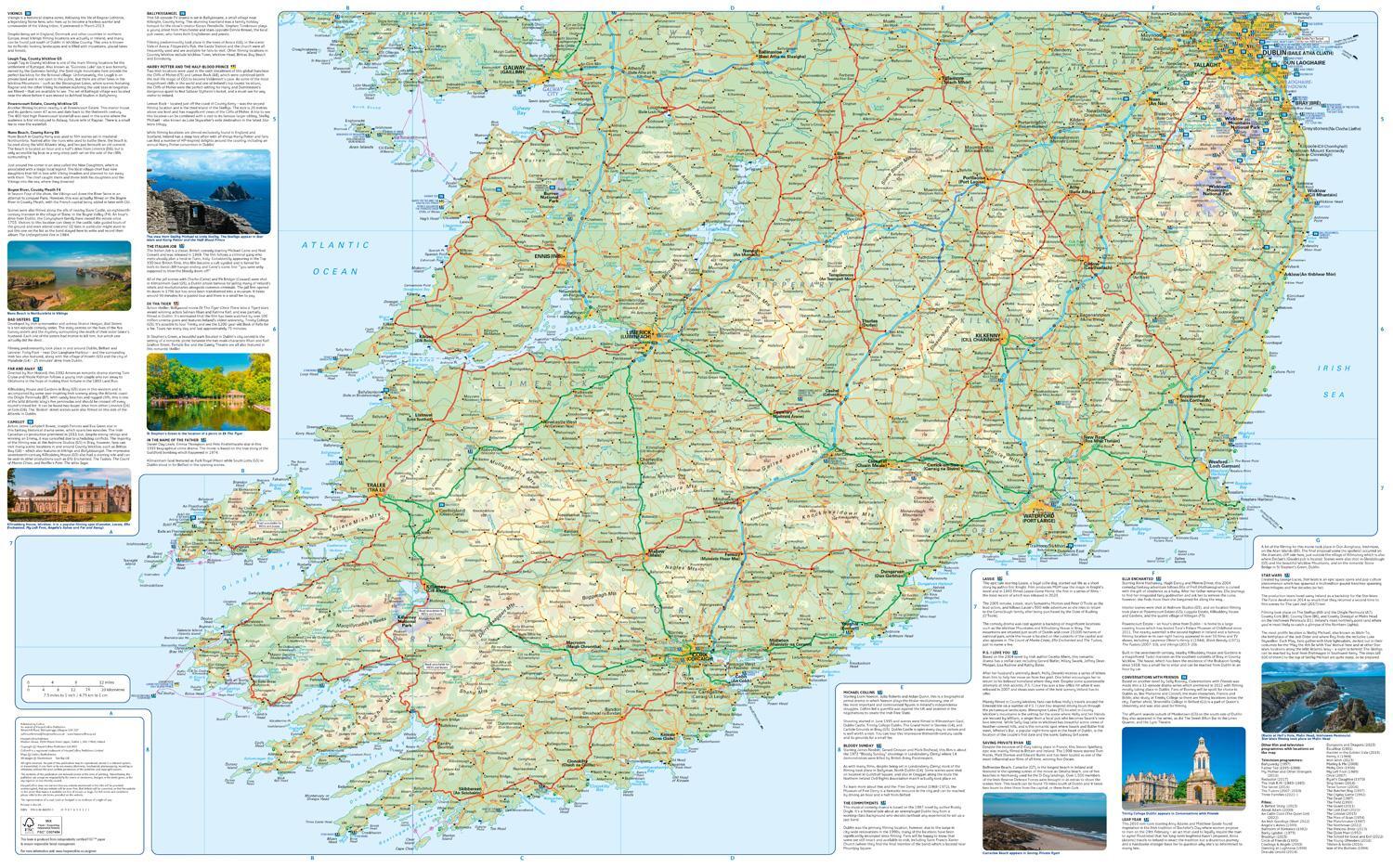 Bild: 9780008602925 | Collins Ireland Film and TV Location Map | Collins Maps | (Land-)Karte