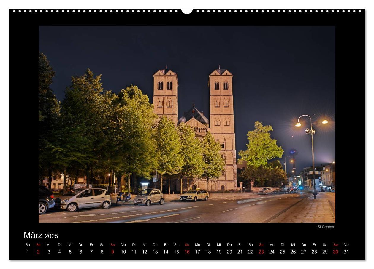 Bild: 9783435781706 | Köln ¿ Nachts 2025 (Wandkalender 2025 DIN A2 quer), CALVENDO...