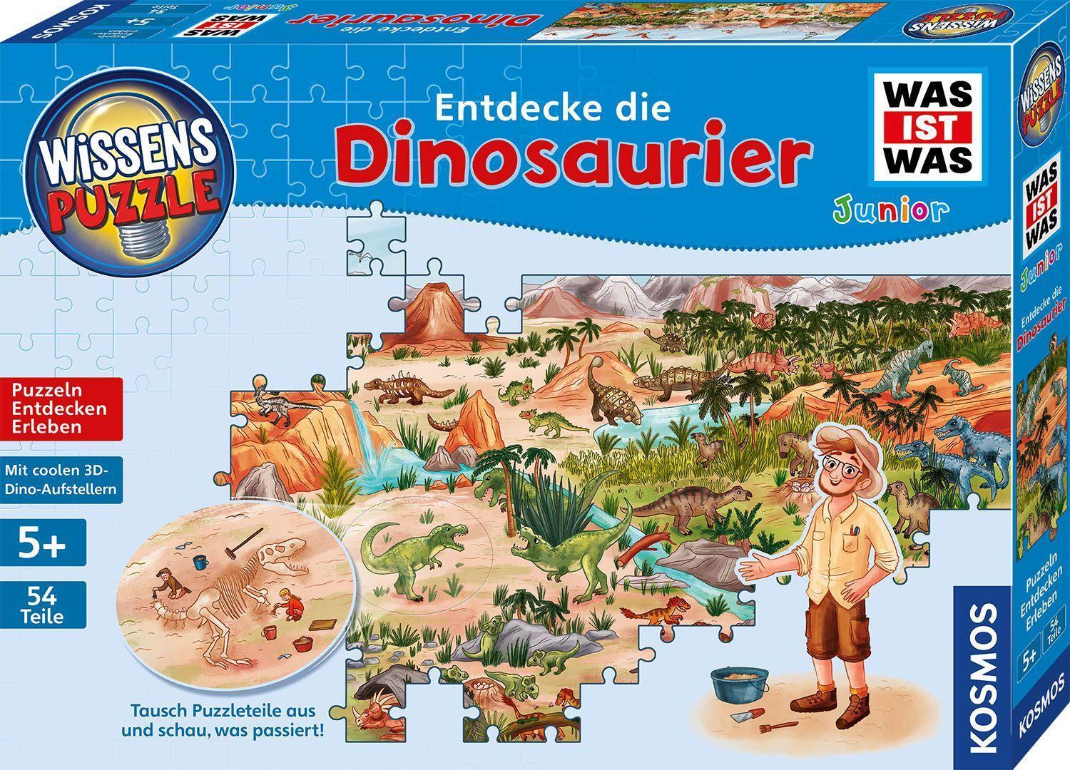 Cover: 4002051682873 | Wissenspuzzle: WAS IST WAS junior - Entdecke die Dinosaurier | Spiel