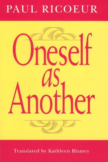 Cover: 9780226713298 | Oneself as Another | Paul Ricoeur | Taschenbuch | Englisch | 1995