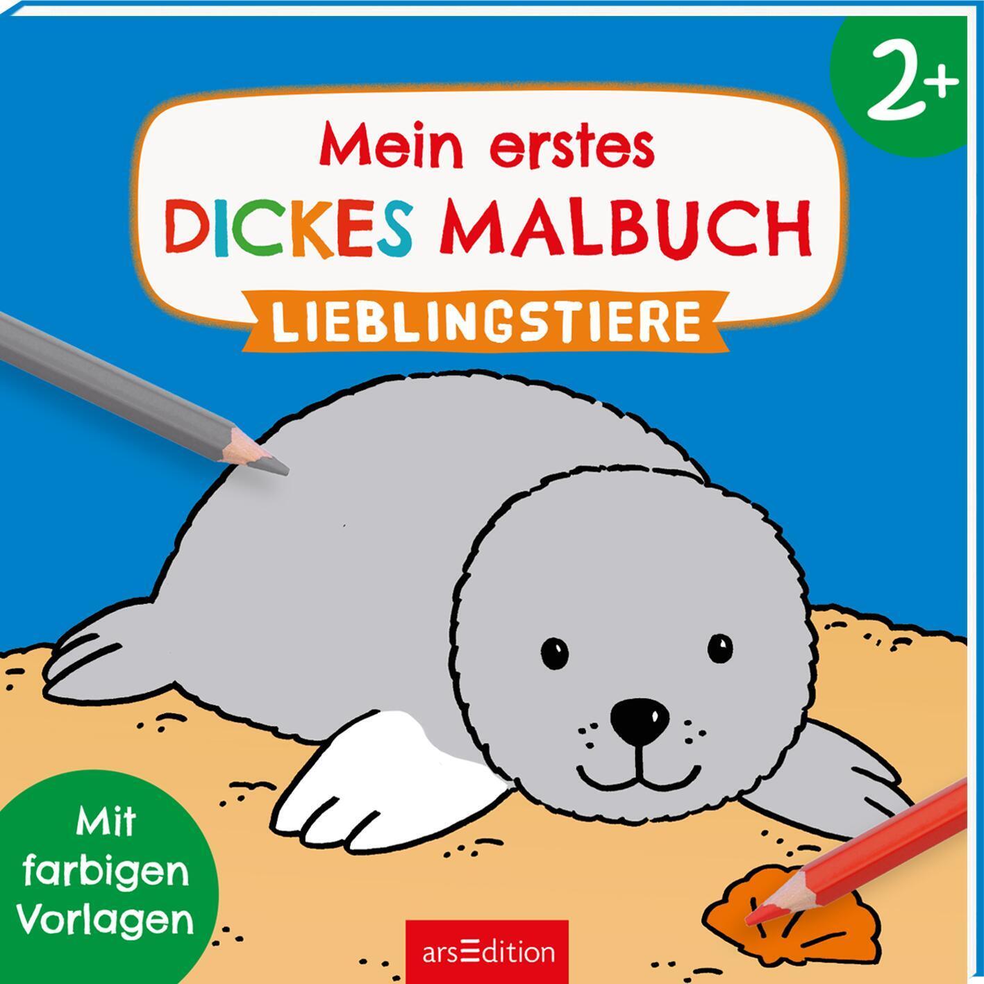 Cover: 9783845837215 | Mein erstes dickes Malbuch ab 2 - Lieblingstiere | Taschenbuch | 64 S.