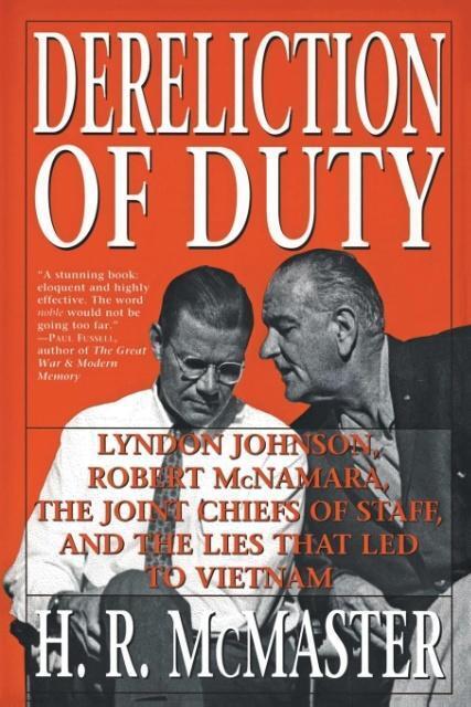 Cover: 9780060929084 | Dereliction of Duty: Johnson, McNamara, the Joint Chiefs of Staff,...