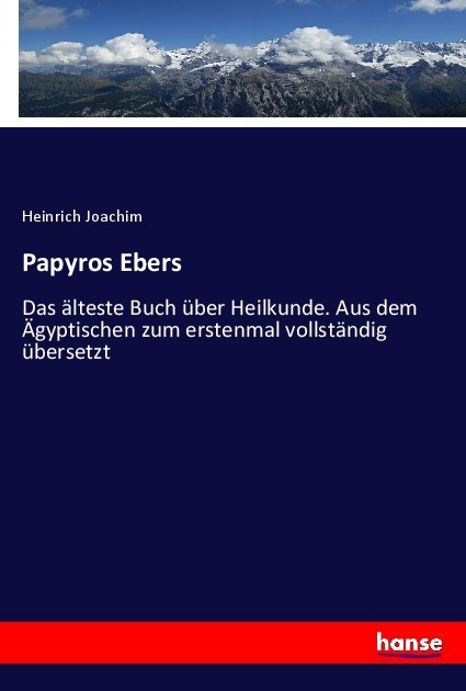 Cover: 9783348093149 | Papyros Ebers | Heinrich Joachim | Taschenbuch | Paperback | 240 S.