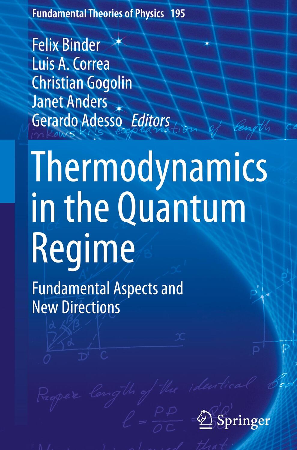 Cover: 9783319990453 | Thermodynamics in the Quantum Regime | Felix Binder (u. a.) | Buch