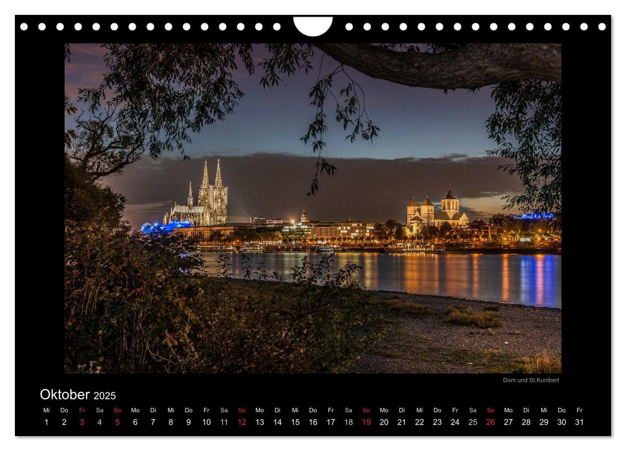 Bild: 9783435782406 | Köln ¿ Nachts 2025 (Wandkalender 2025 DIN A4 quer), CALVENDO...