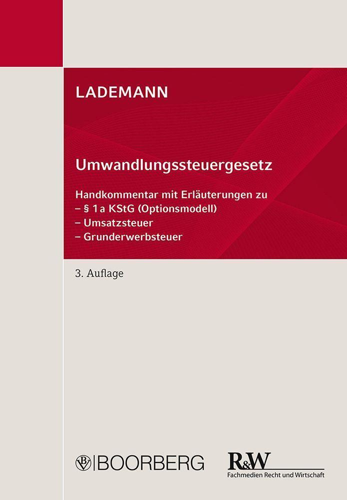Cover: 9783415071278 | LADEMANN, Umwandlungssteuergesetz | Dirk Jäschke (u. a.) | Buch | 2022