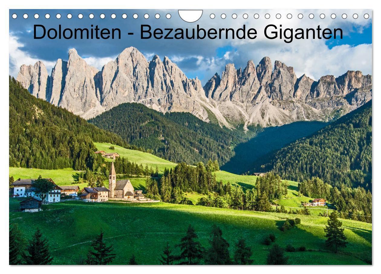 Cover: 9783675871137 | Dolomiten - Bezaubernde Giganten (Wandkalender 2024 DIN A4 quer),...