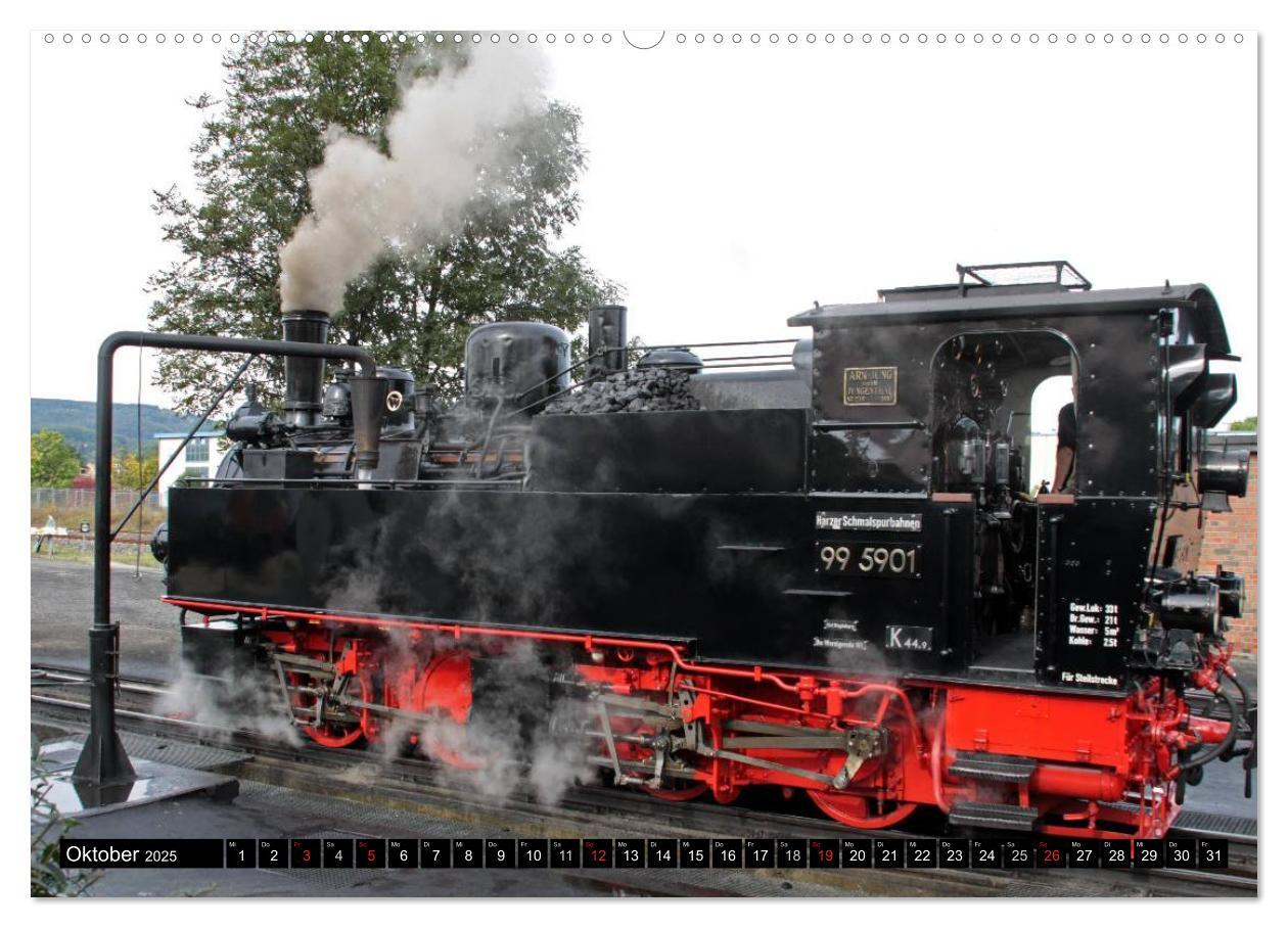 Bild: 9783435754175 | Die Brockenbahn - Mit Volldampf durch den Harz (Wandkalender 2025...