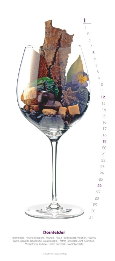 Bild: 4250809653716 | DUMONT - Weinaromen 2025 Wandkalender, 22x49,5cm, Kalender mit...