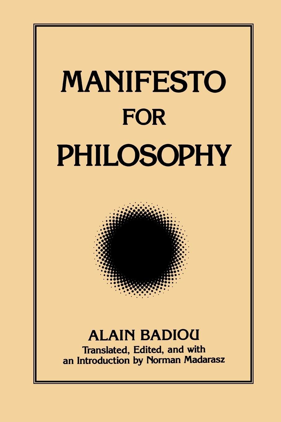 Cover: 9780791442203 | Manifesto for Philosophy | Alain Badiou | Taschenbuch | Paperback