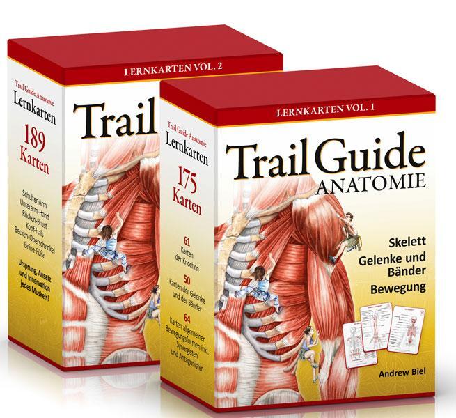 Cover: 9783868673043 | Trail Guide Anatomie | Lernkarten-Set: Vol 1 + Vol 2 | Andrew Biel