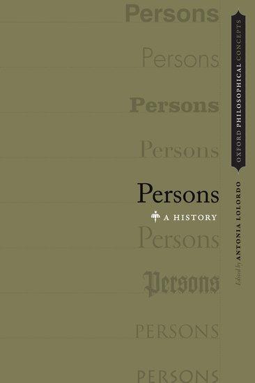 Cover: 9780190634391 | Persons | A History | Antonia Lolordo | Taschenbuch | Englisch | 2019