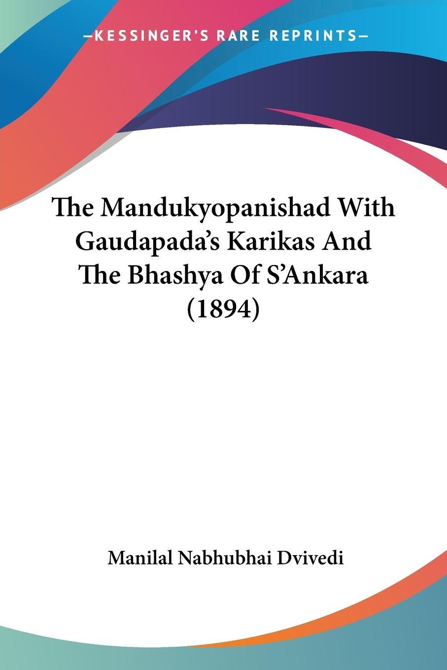 Cover: 9781104498993 | The Mandukyopanishad With Gaudapada's Karikas And The Bhashya Of...