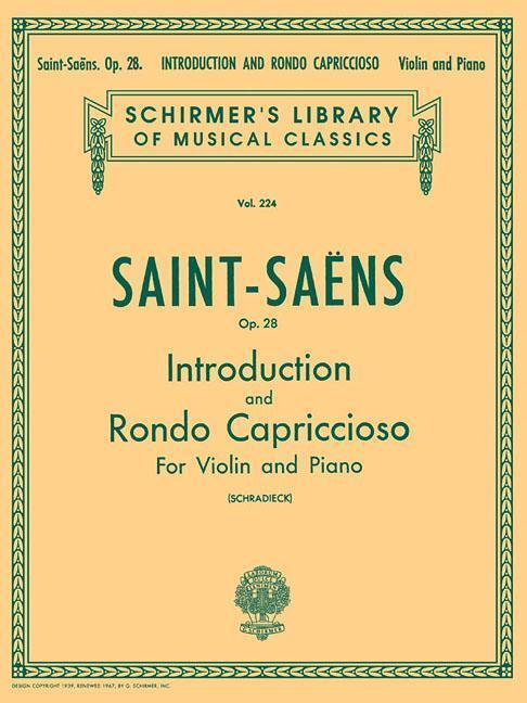 Cover: 9781458494436 | Introduction and Rondo Capriccioso, Op. 28: Schirmer Library of...