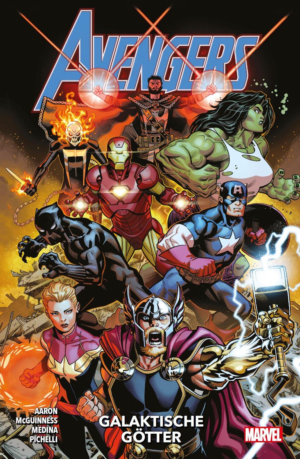 Cover: 9783741616068 | Avengers - Neustart | Bd. 1: Galaktische Götter | Jason Aaron (u. a.)