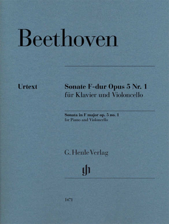 Cover: 9790201814711 | Violoncello Sonata F Major Op. 5 No. 1 | Ludwig van Beethoven | 2020