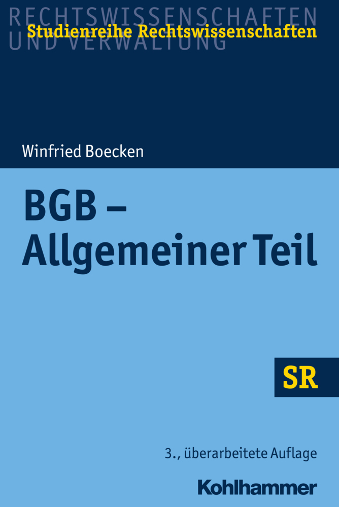 Cover: 9783170299030 | BGB - Allgemeiner Teil | Winfried Boecken | Taschenbuch | XXVI | 2019