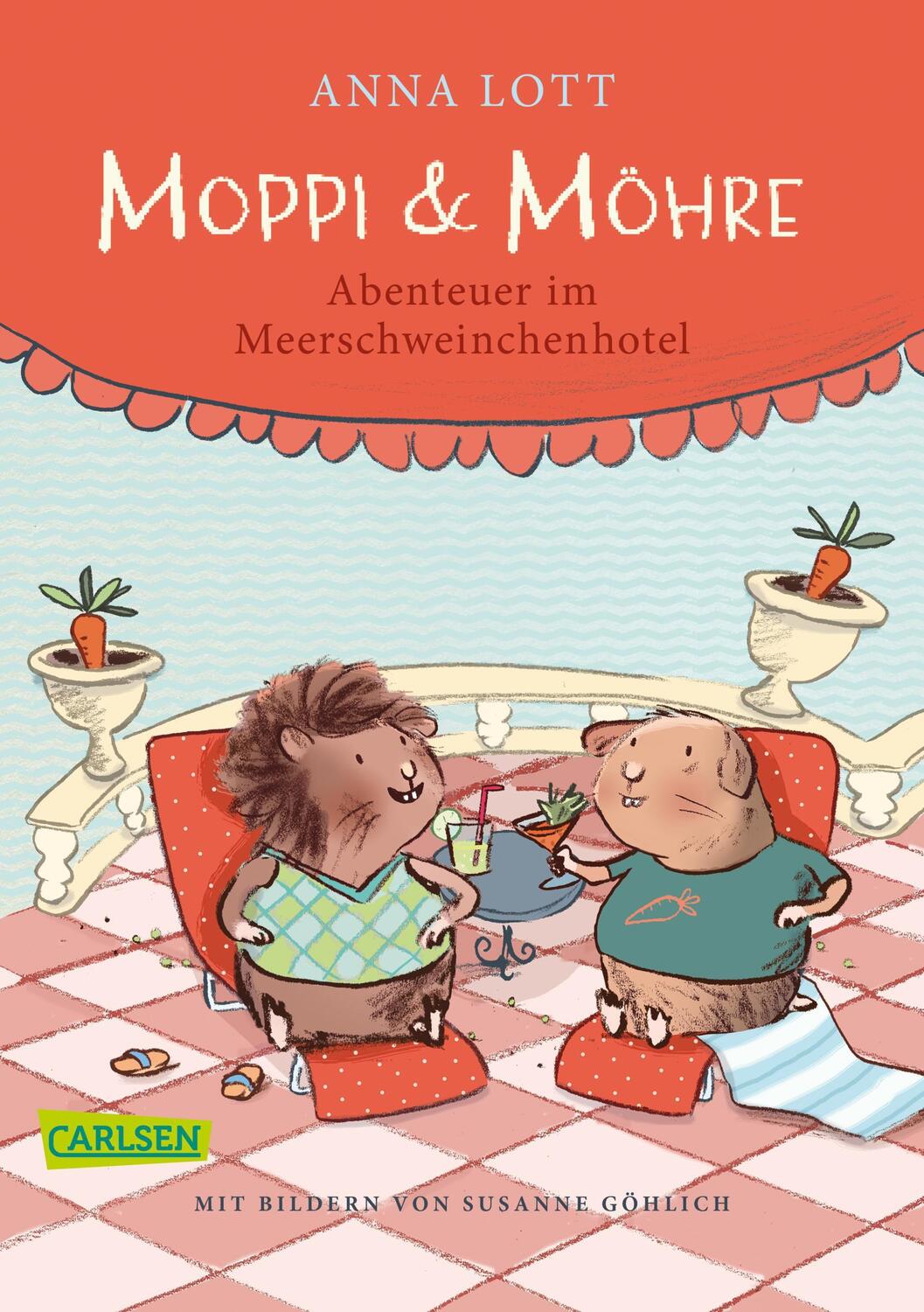 Cover: 9783551318091 | Moppi und Möhre - Abenteuer im Meerschweinchenhotel | Anna Lott | Buch