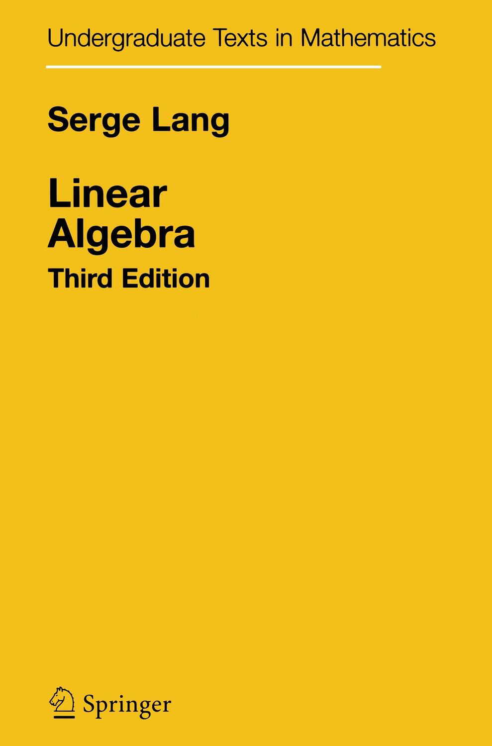 Cover: 9781441930811 | Linear Algebra | Serge Lang | Taschenbuch | Paperback | Englisch