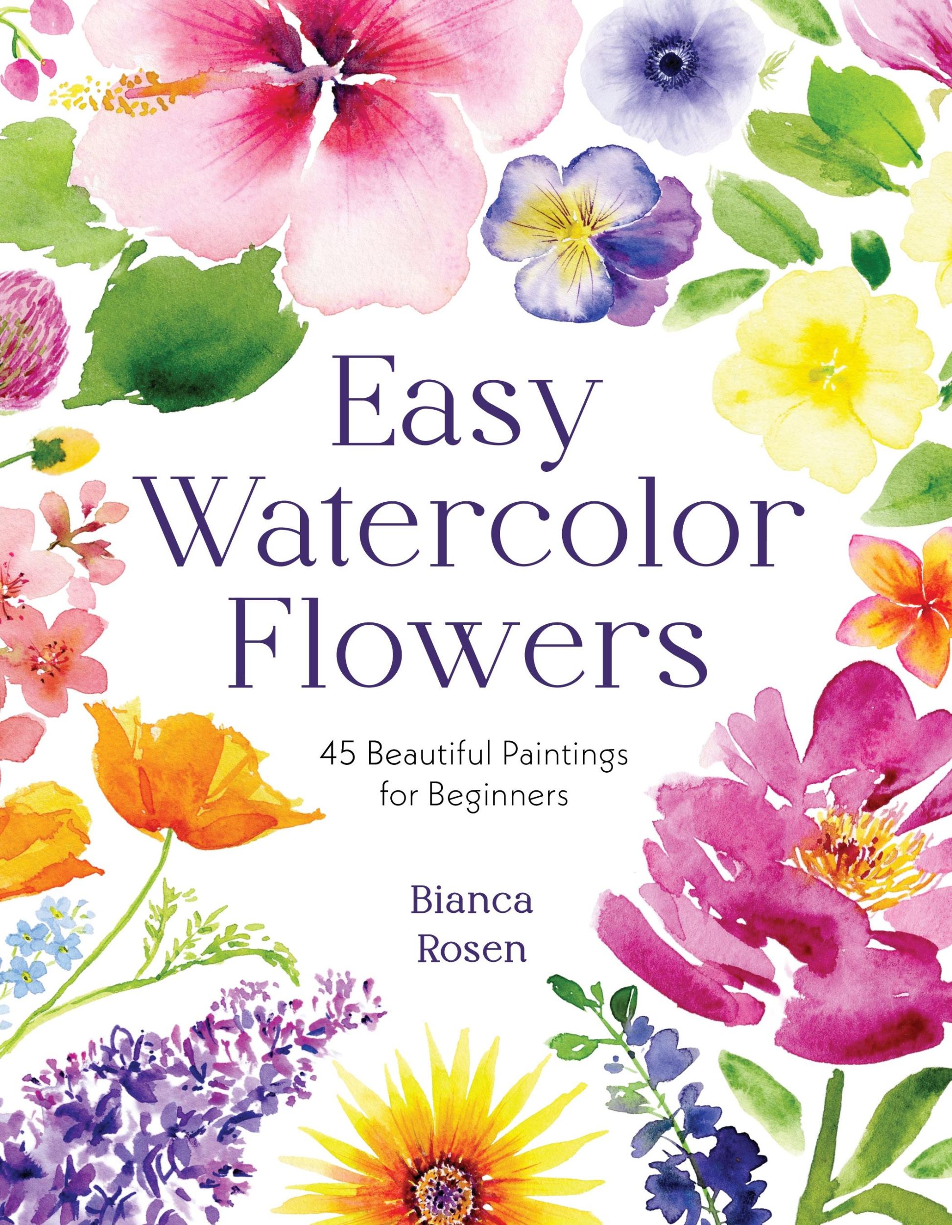 Cover: 9798890030498 | Easy Watercolor Flowers | 45 Beautiful Paintings for Beginners | Rosen