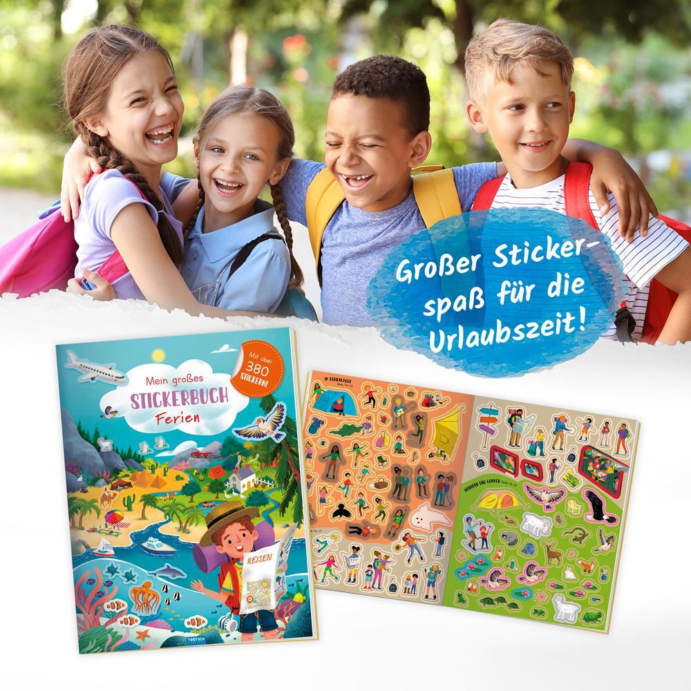 Bild: 9783988021472 | Trötsch Stickerbuch Mein großes Stickerbuch Ferien | KG | Taschenbuch