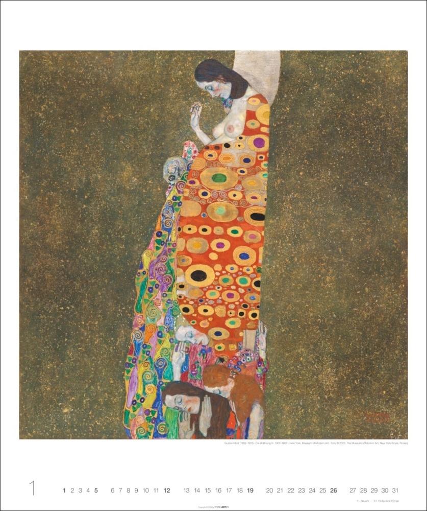 Bild: 9783839900789 | Gustav Klimt Edition Kalender 2025 | Gustav Klimt | Kalender | 14 S.