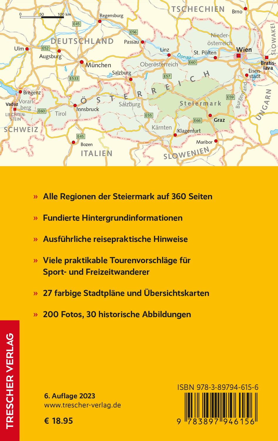 Rückseite: 9783897946156 | Reiseführer Steiermark | Gunnar Strunz | Taschenbuch | 360 S. | 2023