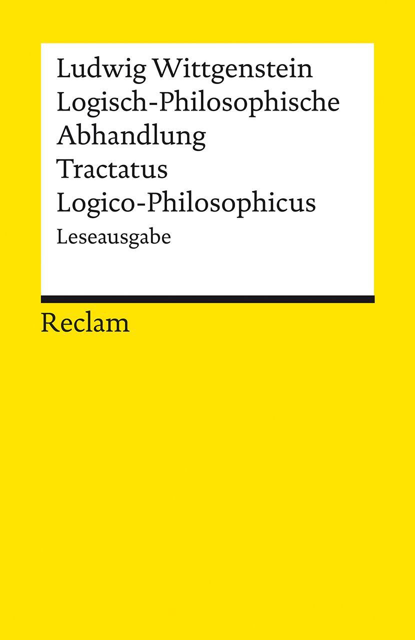 Cover: 9783150142455 | Logisch-Philosophische Abhandlung. Tractatus Logico-Philosophicus