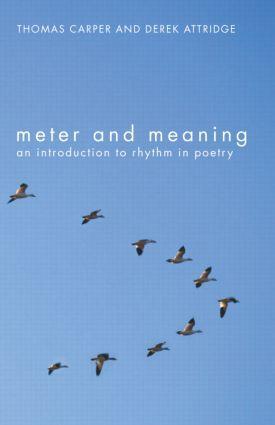 Cover: 9780415311755 | Meter and Meaning | An Introduction to Rhythm in Poetry | Taschenbuch