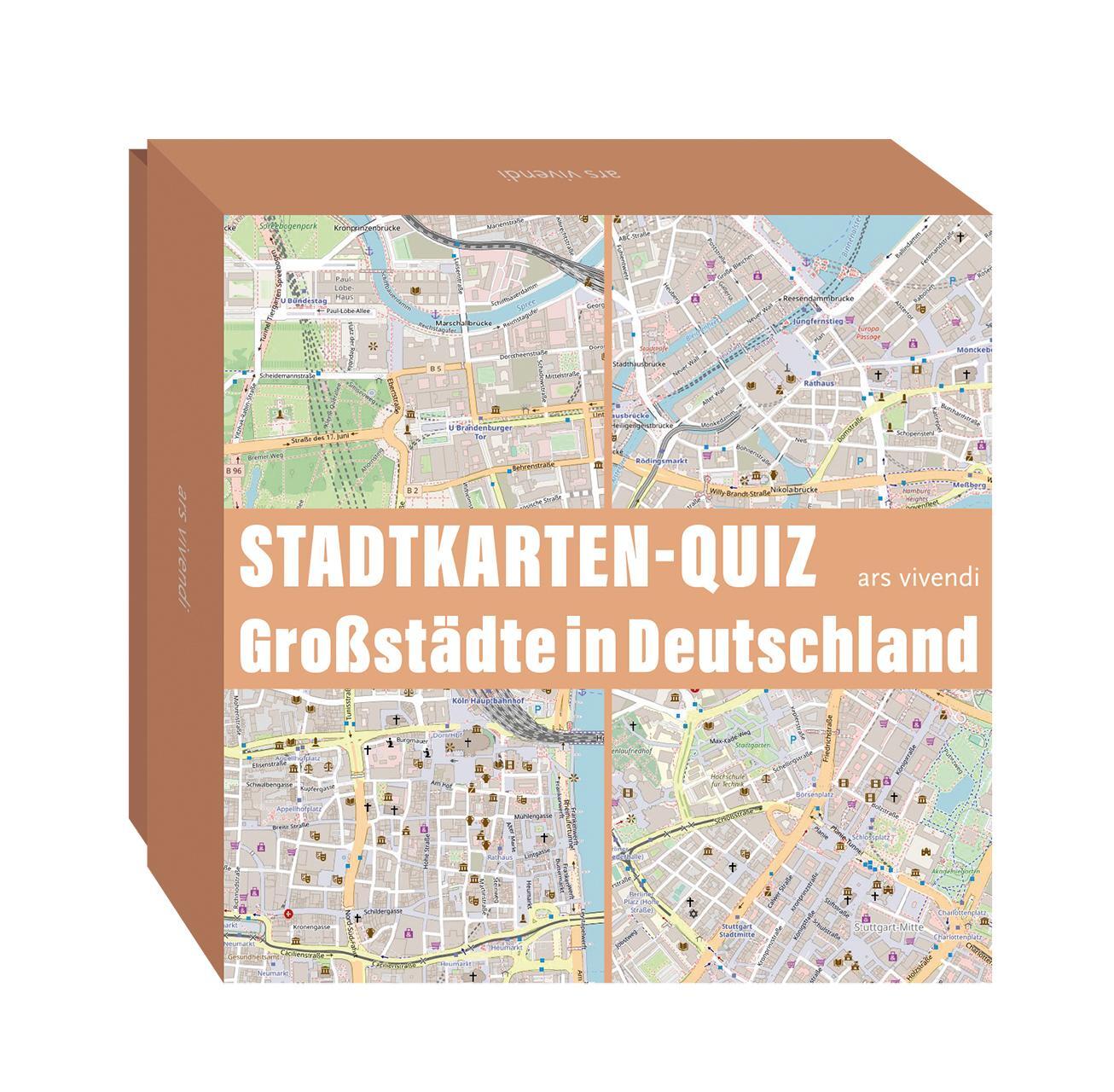 Cover: 4250364119207 | Stadtkarten-Quiz Großstädte in Deutschland | Johannes Wilkes | Stück