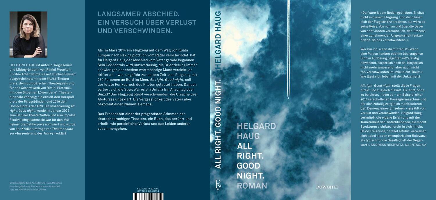 Rückseite: 9783498003784 | All right. Good night. | Helgard Haug | Buch | 160 S. | Deutsch | 2023