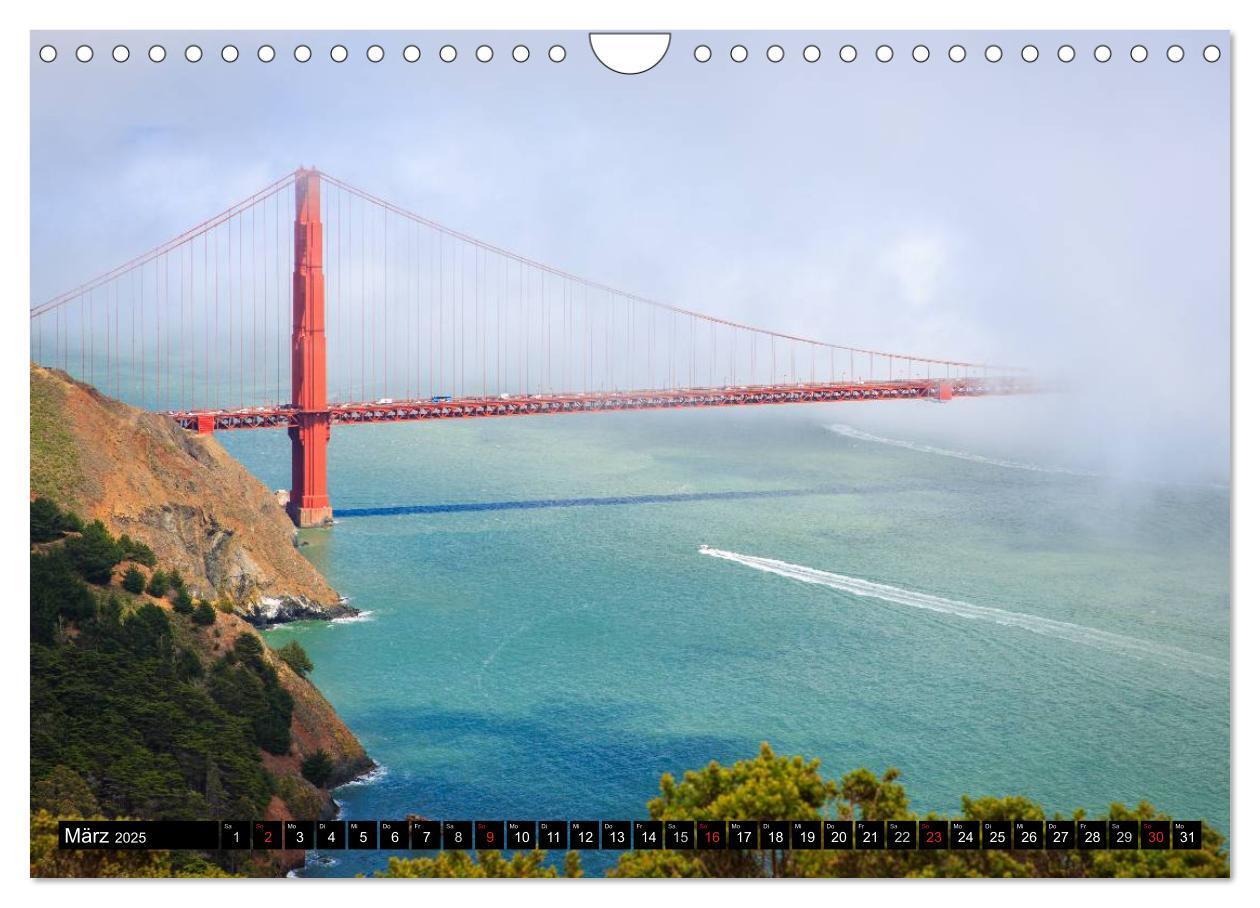 Bild: 9783435742387 | Golden Gate Bridge (Wandkalender 2025 DIN A4 quer), CALVENDO...