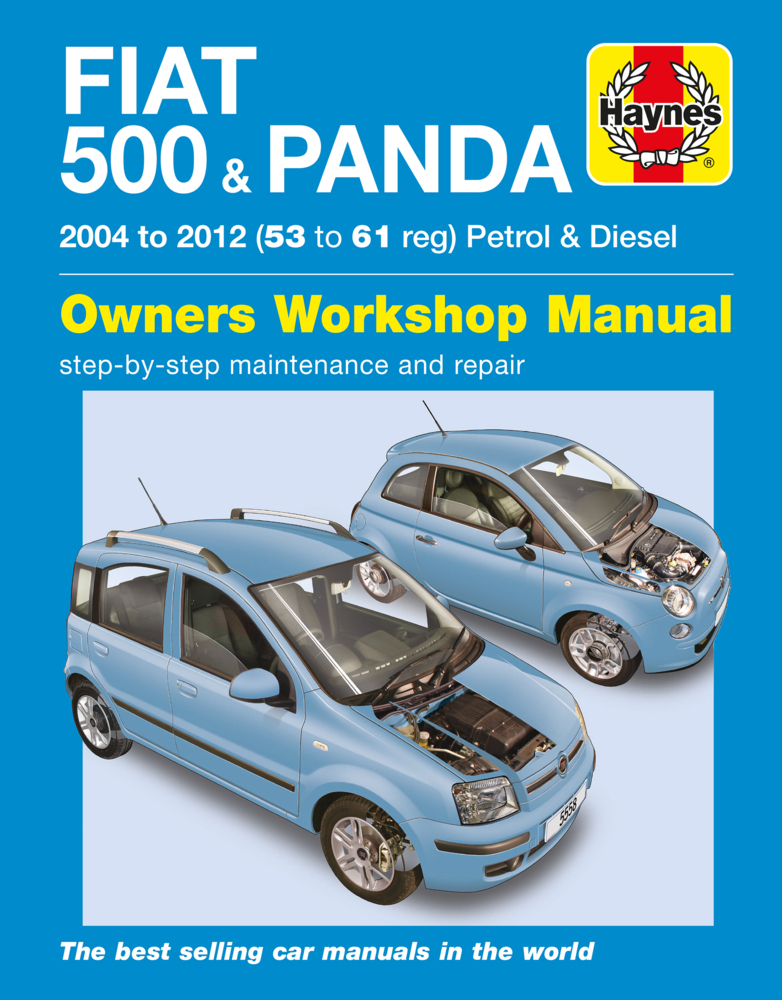 Cover: 9780857338730 | Fiat 500 & Panda (04 - 12) Haynes Repair Manual | Haynes Publishing