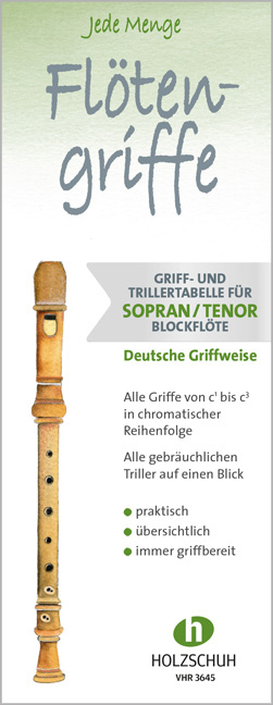 Cover: 9783864340406 | Jede Menge Flötengriffe - Sopran- und Tenorblockflöte (Deutsche...