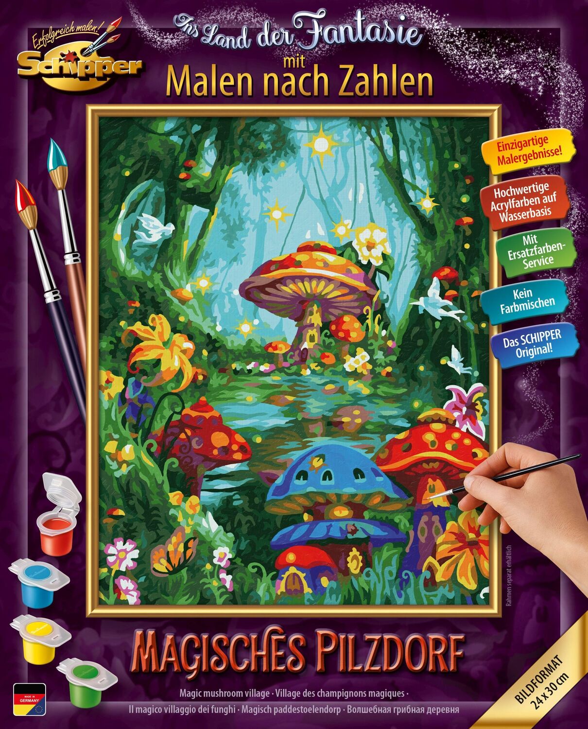 Cover: 4000887928677 | Schipper Malen nach Zahlen - Magisches Pilzdorf | Schipper | Spiel