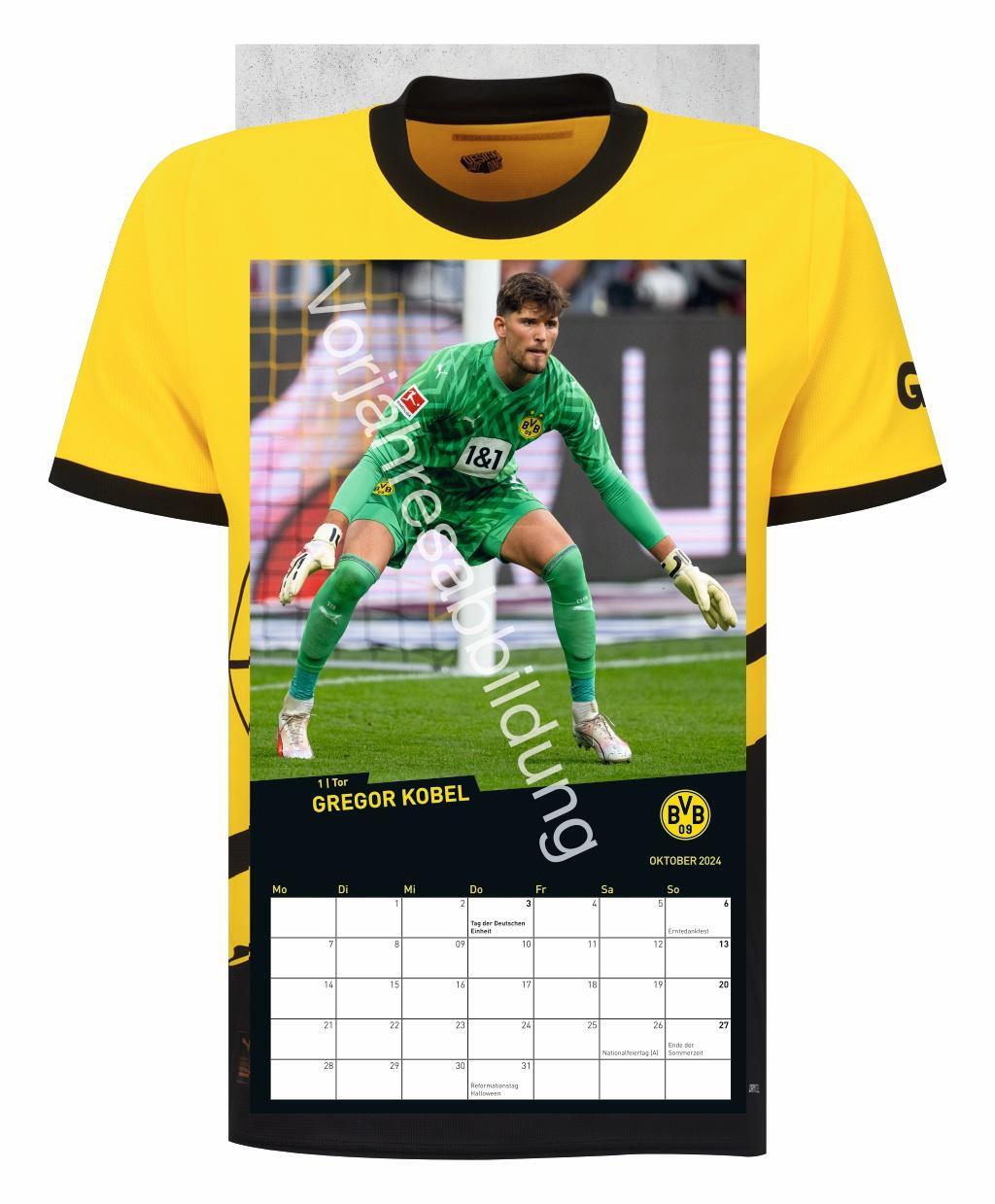 Bild: 9783756405442 | BVB Trikotkalender 2025 | Heye | Kalender | Bundesliga Kalender Heye