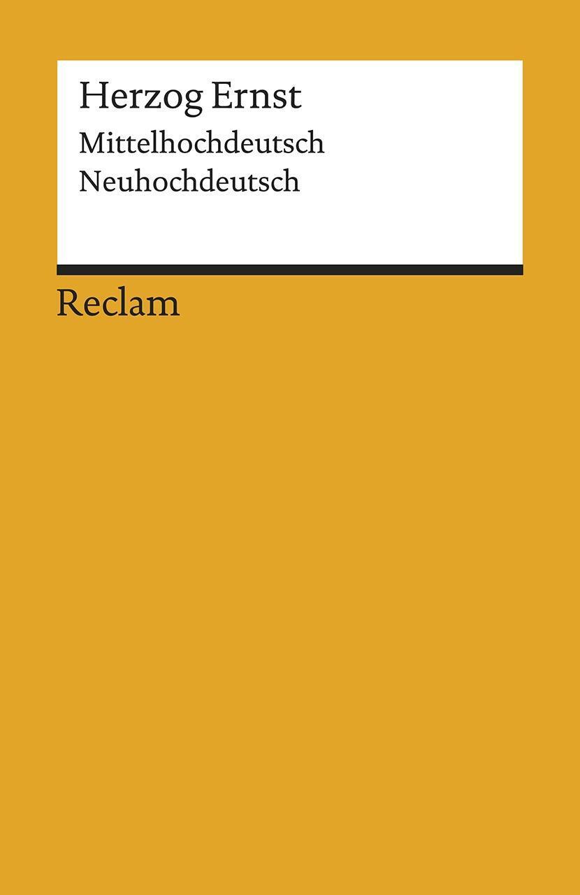 Cover: 9783150196069 | Herzog Ernst | Mittelhochdeutsch/Neuhochdeutsch | Mathias Herweg