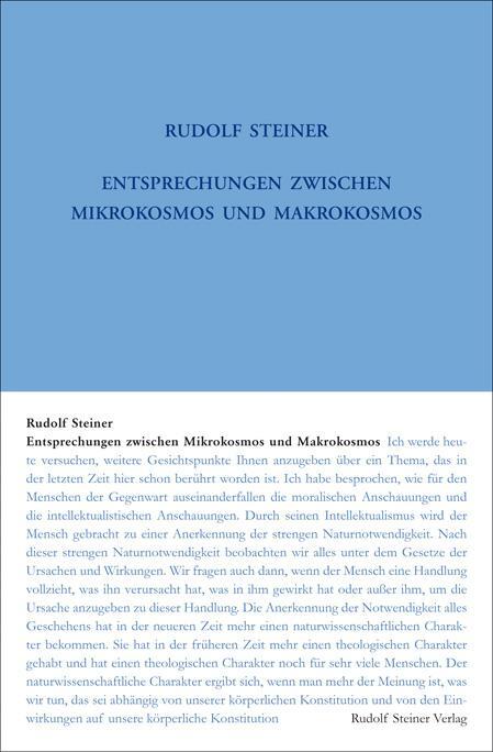 Cover: 9783727420139 | Entsprechungen zwischen Mikrokosmos und Makrokosmos | Rudolf Steiner